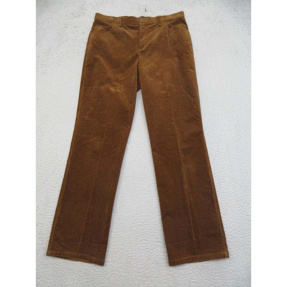 Corduroy Bootcut Pants Womens 10 Brown Stretch Boho Western Autumn Rustic Tribal